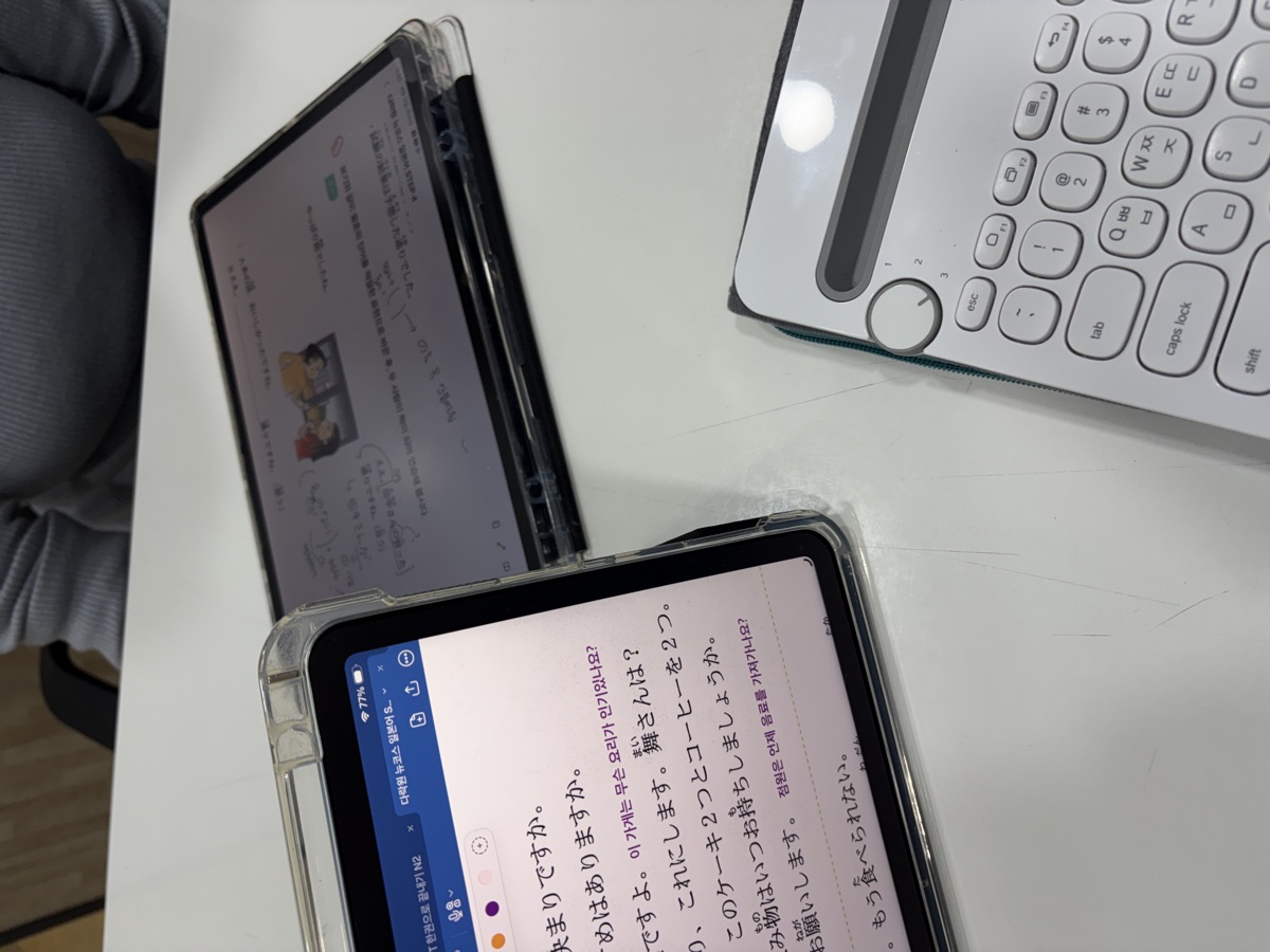 JLPT N2 수업 모습