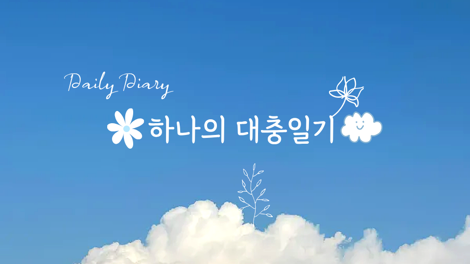 하나의 대충일기