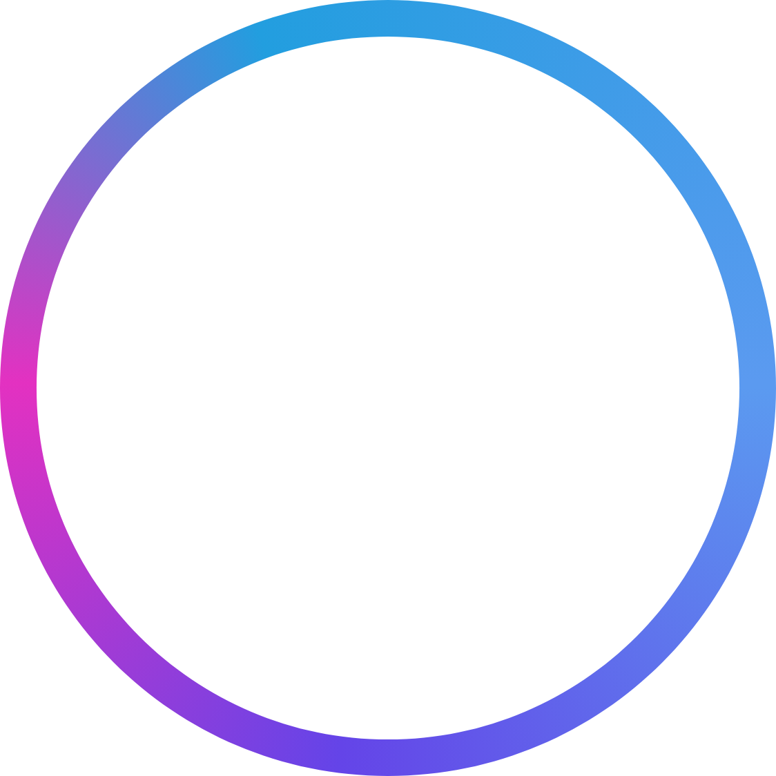 프로필 이미지를 둘러싼 그라디언트