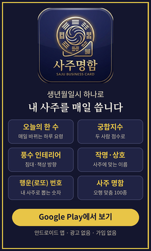사주명함 — 오늘의 한 수, 궁합, 풍수, 작명, 행운 번호