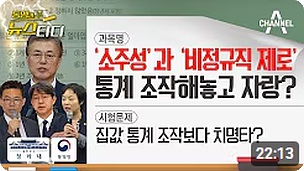 ● [동앵과 뉴스터디] ‘소주성’과 ‘비정규직 제로’, 통계 조작해놓고 자랑? (22：13)┃채널A News┃
