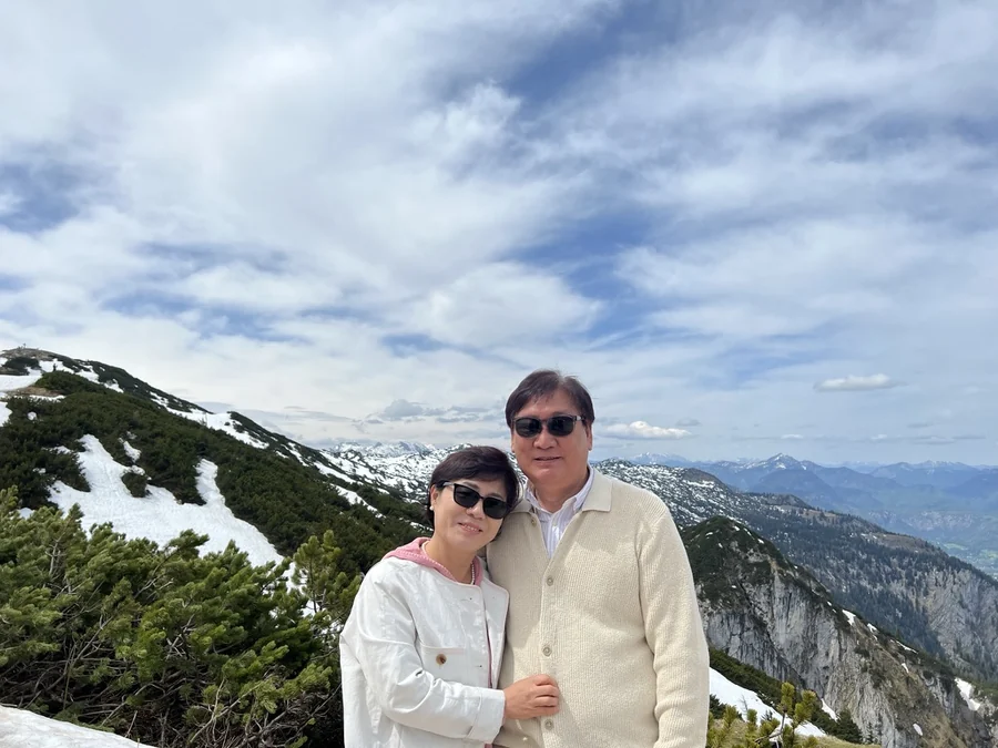 눈 남은 산길에서 함께한 여행