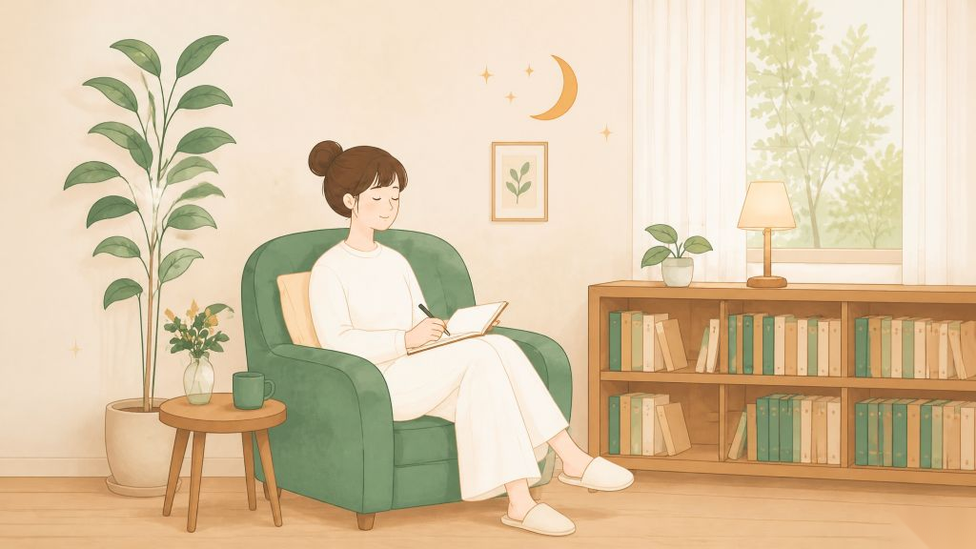 마음달 심리상담센터 메인 일러스트